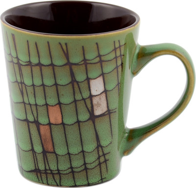 

Chrome Checks Ceramic Mug(360 ml), Green