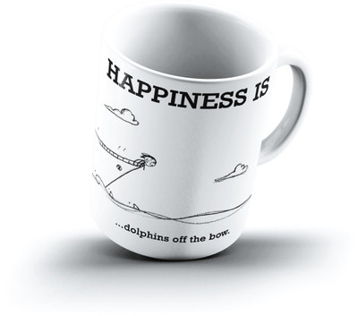 

Ucard Happiness Is1612 Bone China, Ceramic, Porcelain Mug(325 ml)