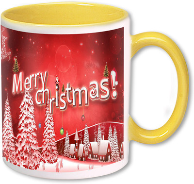 

Heyworlds merry christmas gifts 0024 Ceramic Mug(325 ml), Multicolor