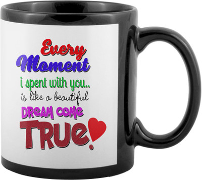 

SKY TRENDS Valentine Gifts For Special Girlfriend,Boyfriend,Wife,Husband,design 219 Ceramic Mug(325 ml), Black