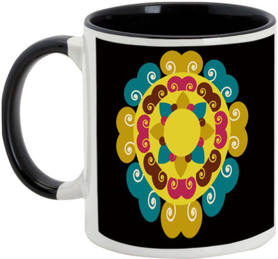 

AllUPrints Gifts For Deepawali - Amazing Diwali Decoration Ceramic Mug(325 ml), Black