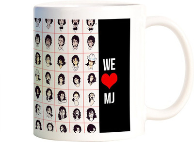 

Rangeele Inkers Michael Jackson Anime Ceramic Mug(300 ml), Multicolor