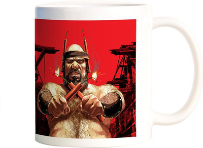 

Rangeele Inkers Red Dead Redemption Fatman Ceramic Mug(300 ml), Multicolor