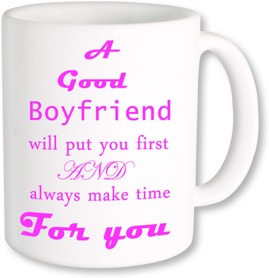 

PhotogiftsIndia A Good Boyfriend 02 Ceramic Mug(325 ml), Multicolor