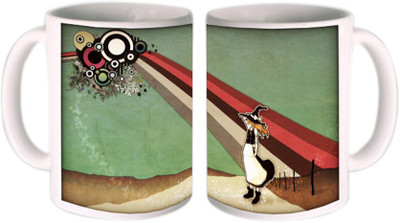 

Shopmillions Road To Music Beats Ceramic Mug(300 ml)