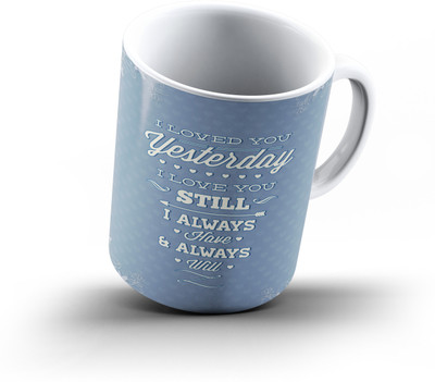 

Ucard Valentines Day Love516 Bone China, Ceramic, Porcelain Mug(325 ml), Multicolor