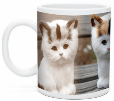 

Shopmillions Cute Cats Ceramic Mug(350 ml)