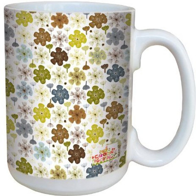 

Tree-Free Greetings Greetings lm43530 Homey Little Dandelions by Carolyn Gavin Ceramic with Full-Sized Handle, 15-Ounce Ceramic Mug(60 ml), Multicolor
