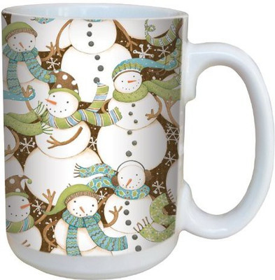 

Tree-Free Greetings Greetings 79314 Where's Snowman by Debbie Mumm Ceramic with Full-Sized Handle, 15-Ounce Ceramic Mug(60 ml), Multicolor