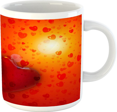 

Deeher Gifts Happy Valentine's Day design6 Ceramic Mug(330 ml), Multicolor