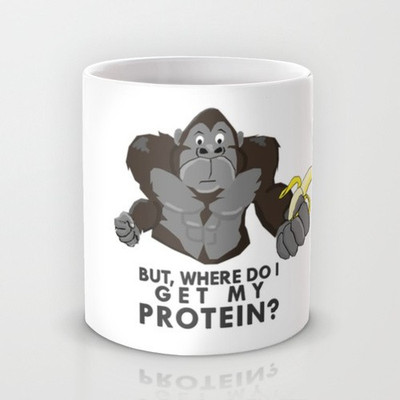 58% OFF on Astrode The Protein Question Ceramic Mug(325 ml)