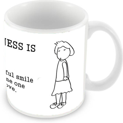 

Sleep Nature's SN-MG-2655 Ceramic Mug(350 ml), White