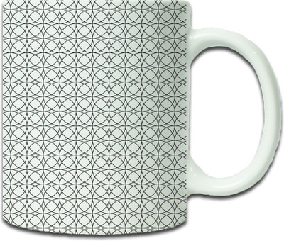 

Maison N Mode Circle Pattern Coffee Ceramic Mug(330 ml), Multicolor