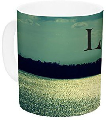 

Kess InHouse InHouse Robin Dickinson Love Makes You Sparkle Ceramic Coffee, 11 oz, Multicolor Ceramic Mug(60 ml)