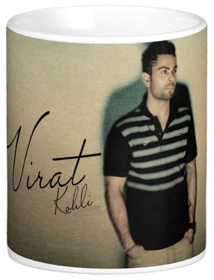 

Exoctic Silver Virat Kohli 008 Ceramic Mug(300 ml), Multicolor