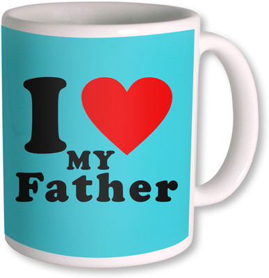 

PhotogiftsIndia I Love Father Colorfull Ceramic Mug(350 ml), White