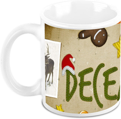 

Homesogood December Christmas Collage Ceramic Mug(325 ml)