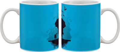 

Artifa Walking With Dog In Rain Porcelain, Ceramic Mug(350 ml), Multicolor