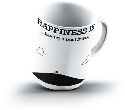

Ucard Happiness Is2310 Bone China, Ceramic, Porcelain Mug(325 ml)