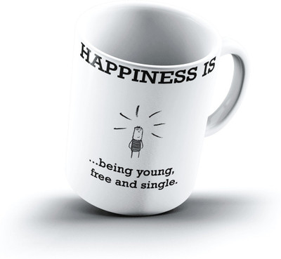 

Ucard Happiness Is1149 Bone China, Ceramic, Porcelain Mug(325 ml)
