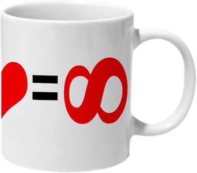 

Mooch Wale Infinity Of Love Ceramic Mug(325 ml), Multicolor