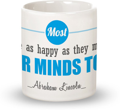 

Posterboy Happy Folks - Abraham Lincoln Ceramic Mug(350 ml), Multicolor