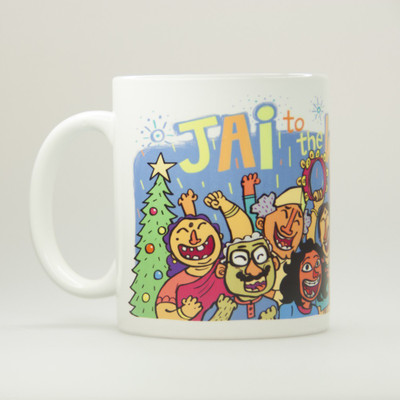 

Chumbak Na Ceramic Mug(300 ml), Multicolor