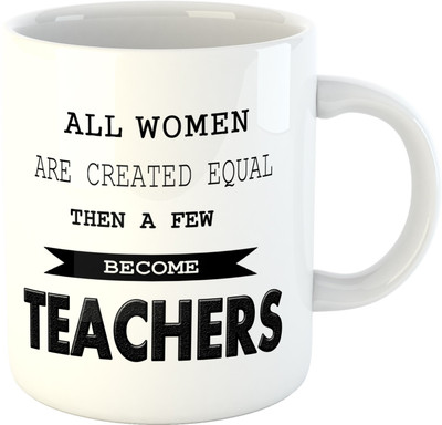 

Deeher Gifts Women Pilots Ceramic Mug(350 ml), Black;white