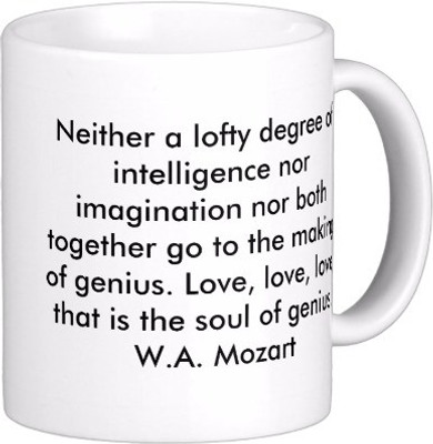 

Exoctic Silver Best Quoted Coffee 00082 Ceramic Mug(300 ml), White