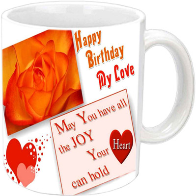 

Raj Laxmi b'day greetings white Ceramic Mug(350 ml)