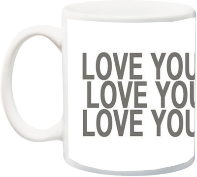 

ME&YOU Gift for Husband/Wife/Girlfriend/Boyfriend/Lover;"Valentines Day' love Yourself day life HD printed Ceramic Mug(325 ml), Grey;white