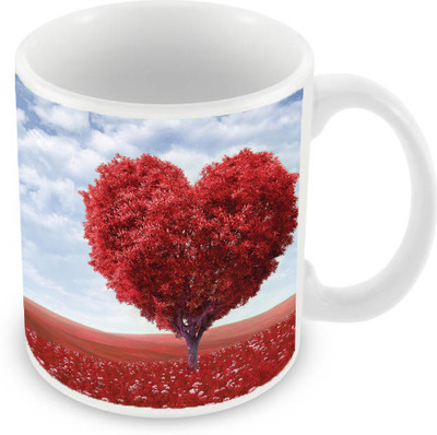 

Sleep Nature's SN-MG-1961 Ceramic Mug(350 ml), Red