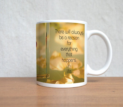 60% OFF on StyBuzz Heart in a Crystal Valentine Porcelain Coffee Mug(300 ml)