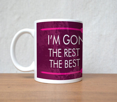 60% OFF on StyBuzz I���M Gonna Make Life Pink Porcelain Coffee Mug(300 ml)