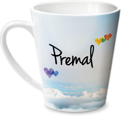 

Hot Muggs Simply Love You Premal Conical Ceramic Mug(350 ml)