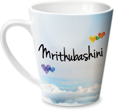 

Hot Muggs Simply Love You Mrithubashini Conical Ceramic Mug(350 ml)
