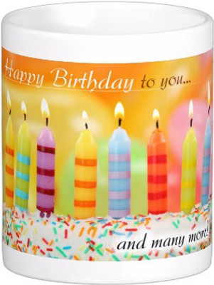 

Exoctic Silver Happy Birthday To You : B'day 013 Ceramic Mug(300 ml), Multicolor