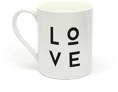 

Sowing Happiness SHMUG122 Love pattern Ceramic Mug(350 ml), White