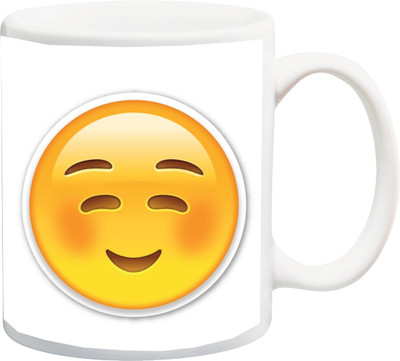 

ME&YOU Happy Diwali Smiling Face Gifting Ceramic Mug(325 ml), Multicolor