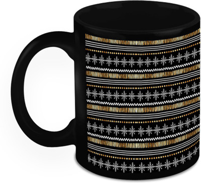 

Homesogood Christmas Snow Embroidery Ceramic Mug(325 ml)