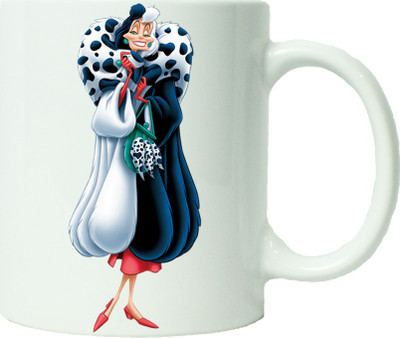 

Maison N Mode Creulla Coffee Ceramic Mug(330 ml), Multicolor