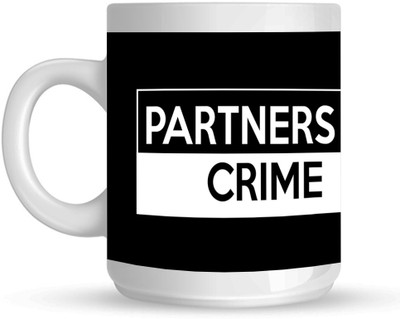 

Huppme Partners In Crime White Ceramic Mug(350 ml)