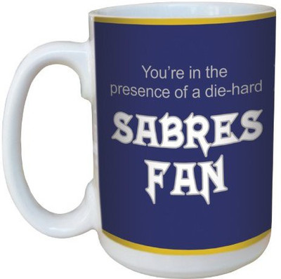 

Tree-Free Greetings Greetings lm44172 Sabres Hockey Fan Ceramic with Full-Sized Handle, 15-Ounce Ceramic Mug(60 ml), Multicolor