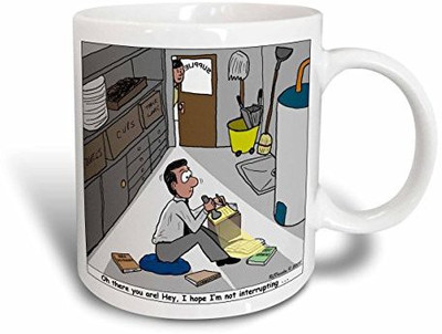 

3dRose Pastor Privacy and Interruption Issues Ceramic, 15 oz, White Ceramic Mug(60 ml), Multicolor