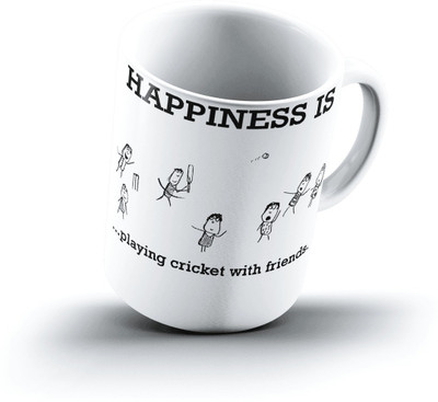 

Ucard Happiness Is2216 Bone China, Ceramic, Porcelain Mug(325 ml)