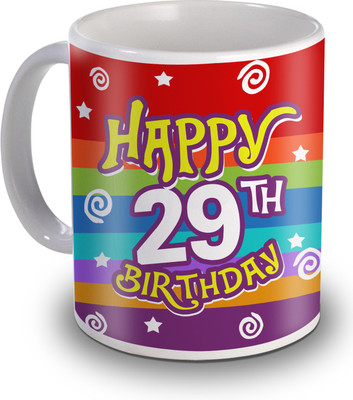 

SKY TRENDS 29th Happy Birthday Gifts Ceramic Mug(350 ml), White