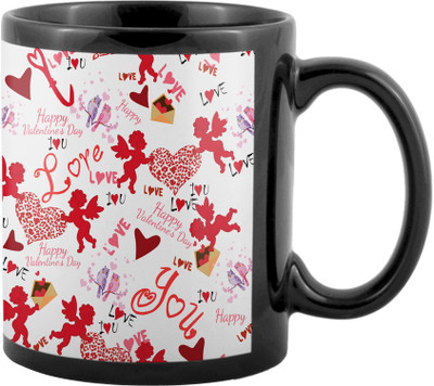 

SKY TRENDS Valentine Gifts For Special Girlfriend,Boyfriend,Wife,Husband,design 30 Ceramic Mug(325 ml), Black