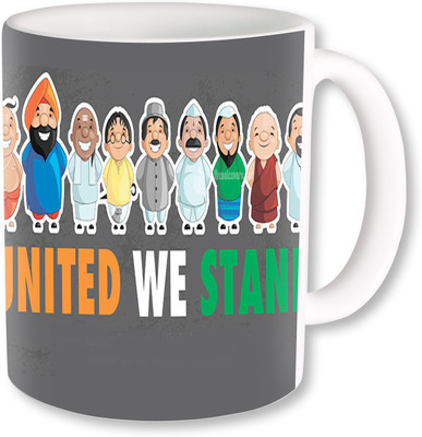 

PhotogiftsIndia United We Stand Ceramic Mug(325 ml)