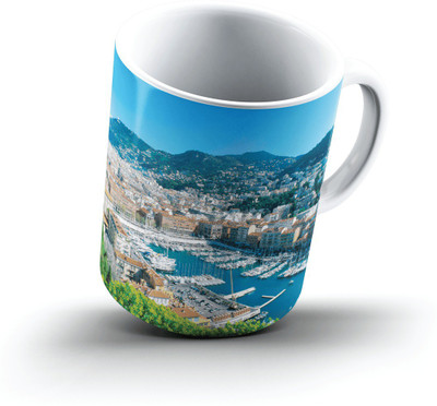 

Ucard Nice France2549 Bone China, Ceramic, Porcelain Mug(325 ml), Multicolor