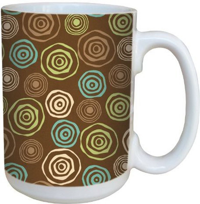 

Tree-Free Greetings Greetings 79221 Swirlicues by Debbie Mumm Ceramic with Full-Sized Handle, 15-Ounce Ceramic Mug(60 ml), Multicolor